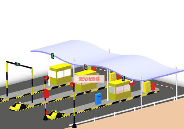 收费站入口无人值守车道 激光识别管控系统